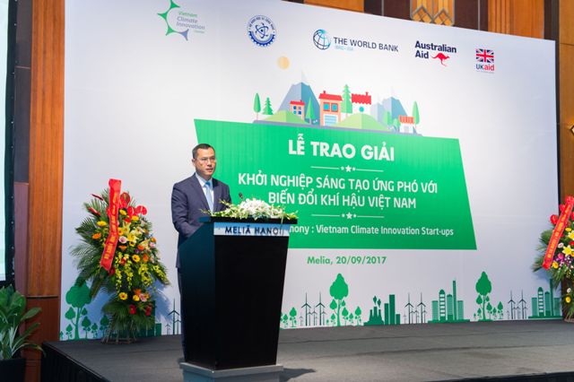 Thứ trưởng Bộ KH&CN Phạm Đại Dương phát biểu tại Lễ trao giải.