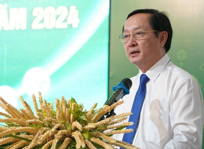 Bộ trưởng Bộ Khoa học và Công nghệ Huỳnh Thành Đạt phát biểu tại hội nghị giao ban, sáng 14/6. Ảnh: MOST