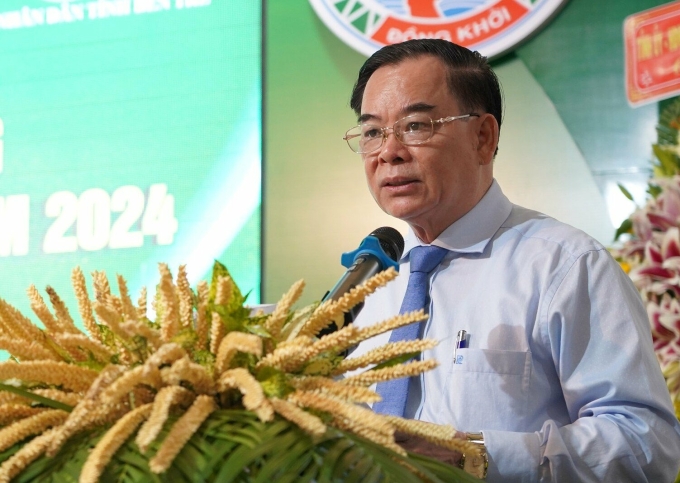 Ông Trần Ngọc Tam phát biểu tại hội nghị. Ảnh: TTTT