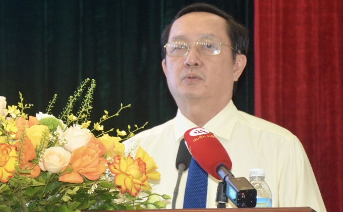 Bộ trưởng Khoa học và Công nghệ Huỳnh Thành Đạt phát biểu khai mạc hội thảo. Ảnh: La Duy