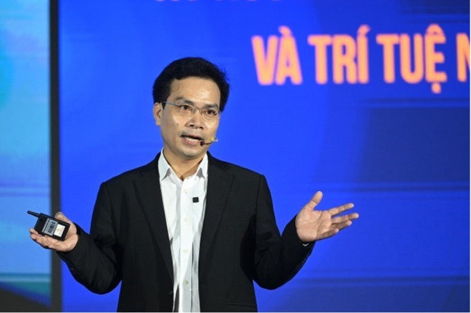 TS BS Nguyễn Hải Tuấn, Cố vấn Tin Sinh học Digosys tại sự kiện. Ảnh: Giang Huy