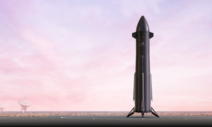 Mô phỏng tên lửa Neutron. Ảnh: Rocket Lab