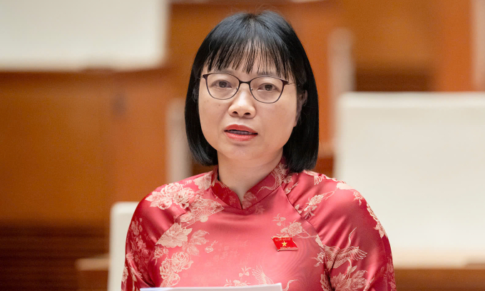 Đại biểu Nguyễn Thị Việt Nga (Phó đoàn Hải Dương). Ảnh: Cổng TTĐT Quốc hội