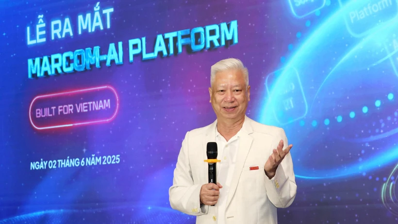 Ông Đào Quang Bính, Chủ tịch Hội đồng trị sự, Tổng Thư ký tòa soạn Tạp chí Kinh tế Việt Nam phát biểu tại buổi ra mắt. (Ảnh: VNECONOMY)