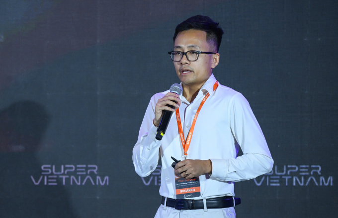 Phạm Tiến Dũng, Đồng sáng lập kiêm Trưởng phòng AI và Khoa học dữ liệu, Công ty Var Meta Technology. Ảnh: Giang Huy