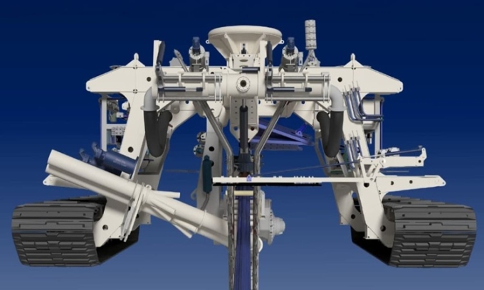 Thiết kế máy đào rãnh trong dự án của NKT. Ảnh: NKT