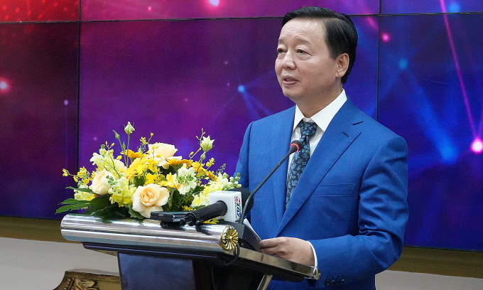 Phó thủ tướng Chính phủ Trần Hồng Hà phát biểu tại sự kiện. Ảnh: Hoàng Nhân