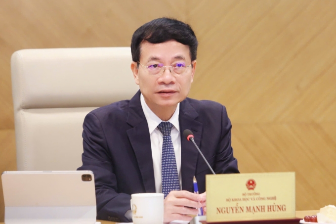 Bộ trưởng Nguyễn Mạnh Hùng giao nhiệm vụ cho các đơn vị thuộc khối chuyển đổi số. Ảnh: Doãn Mạnh