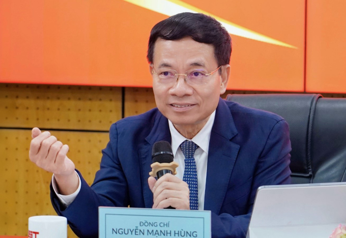 Bộ trưởng Khoa học và Công nghệ Nguyễn Mạnh Hùng. Ảnh: TTTT